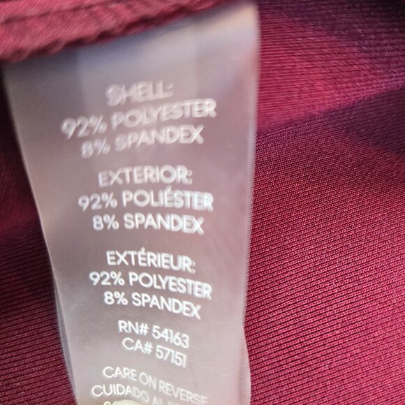 CALVIN KLEIN Women's Cold Shoulder Knee Length Pencil Dress Sz: 20W Red/Maroon - Picture 13 of 14